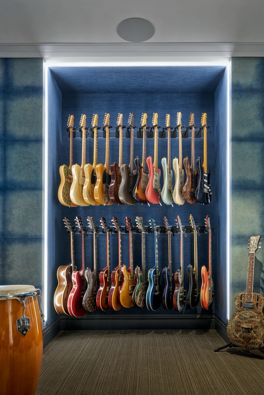 custom wood guitar rack
